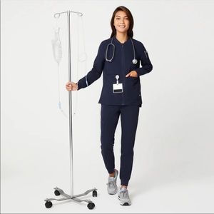 Figs Bellery scrub jacket Size small navy